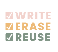 Write Erase Sticker by Organising Life Beautifully