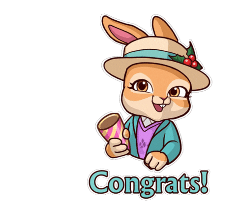 Seekers Notes Bunny Sticker by MYTONA