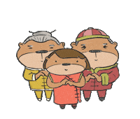 China Otters Sticker by The Otter Space