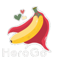 Fruit Hearts Sticker by HeroGo
