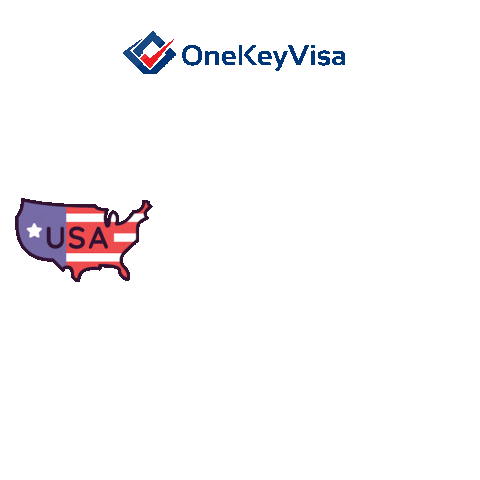 Travel Usa Sticker by onekeyvisa