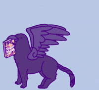 Raven Bookworm GIF