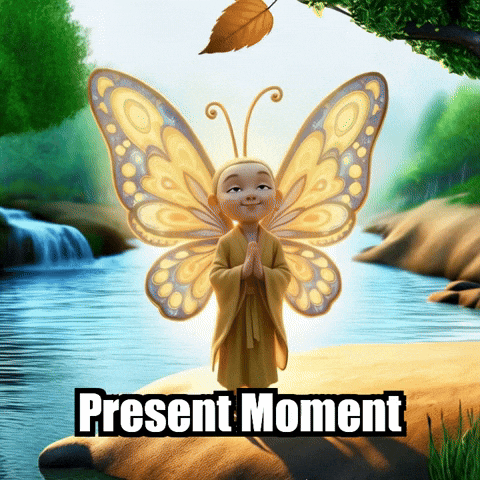 Mindfulness Presence GIF by BuddhaFlyJourney