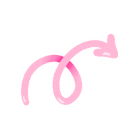 Arrow Rosa Sticker