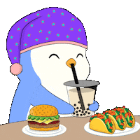 Good Night Penguin Sticker by Pudgy Penguins