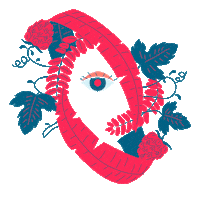 Forest Jungle Sticker by La Nébuleuse