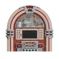 Country Music Jukebox Sticker by Mae Estes