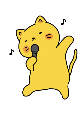 猫 カラオケ Sticker