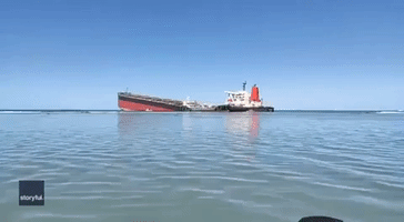 Crews Rush to Contain Oil Spill Off Mauritius Before Tanker Falls Apart