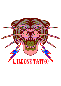 Tiger Wildone Sticker by Ramin Banan