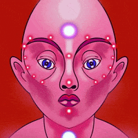 realdanzee face alien energy spiritual GIF