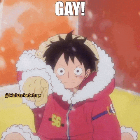 You Are Gay One Piece GIF