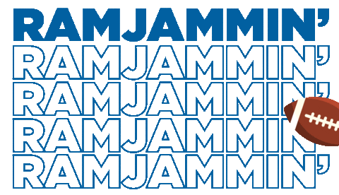 Ram Jam Football Sticker by Angelo State University