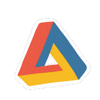 Triangle Illusion Sticker by PHR