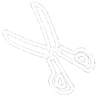 Scissors Monochrome Sticker