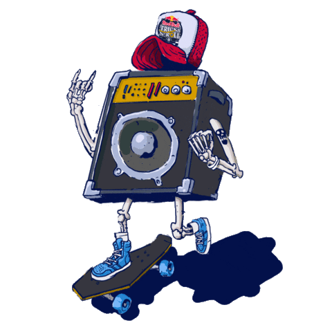 red bull tricks n roll Sticker by Vista Skate