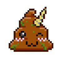 Art Shitting Sticker by Poopies.io