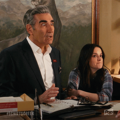 i guess pop tv GIF by Schitt's Creek