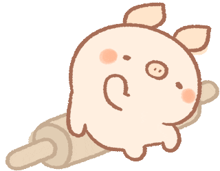 Tired Pig Sticker by BREAD TREE