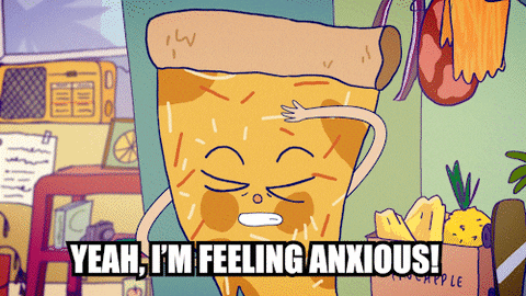 AnxietyCanada giphyupload pizza nervous feelings GIF