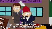 angry protest GIF by South Park 