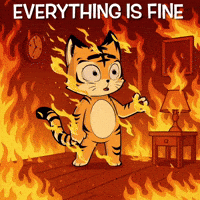 Burning Everything Is Fine GIF by Hero Galaxy NFT
