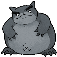 Fat Cat Tina Sticker