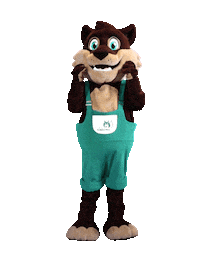Mascot Sticker by Camping de Kleine Wolf