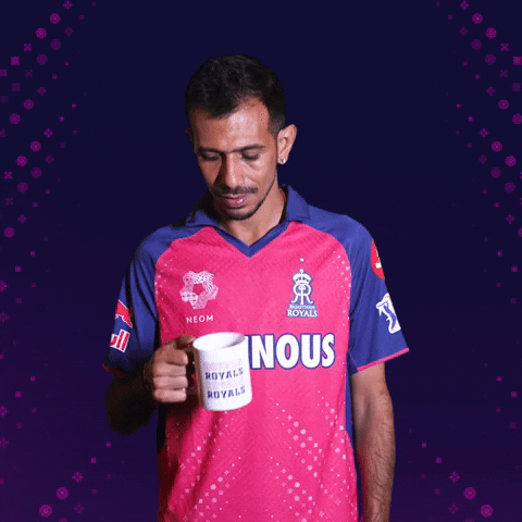 Pink Drinking GIF by Rajasthan Royals