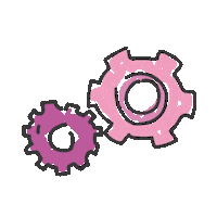 Gear Moving Sticker by WENN+ABER