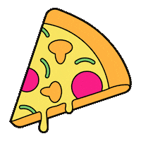 Hungry Pizza Time Sticker