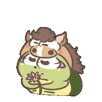 Flower Turtle Sticker