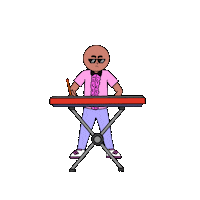 Playing Instruments Sticker
