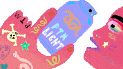 feel it still tidal wave Sticker by Portugal. The Man