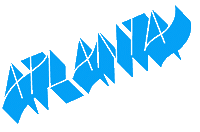 Lettering Atlanta Sticker