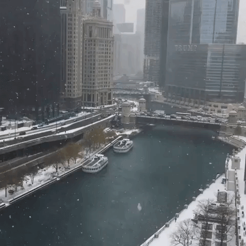Fall Snow Blankets Chicago