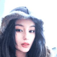 Staring Cute Girl GIF