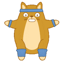 Cat Fitness Sticker by Share It Again