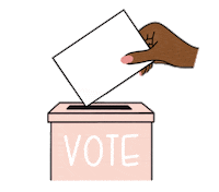 omgvote vote election voting democrat Sticker