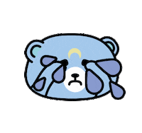 Sad Moon Sticker