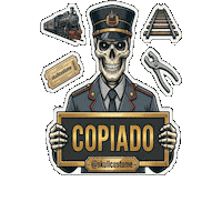 Skull Ok Sticker