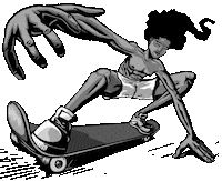 Art Skating Sticker