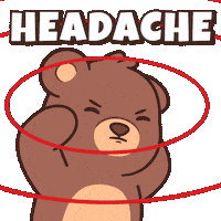 Teddy Bear Ugh Sticker by BEARISH