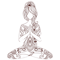 Yoga Om Sticker by Bruna Valeria