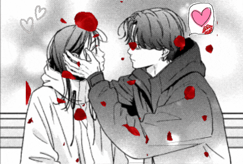 Love Story Kiss GIF
