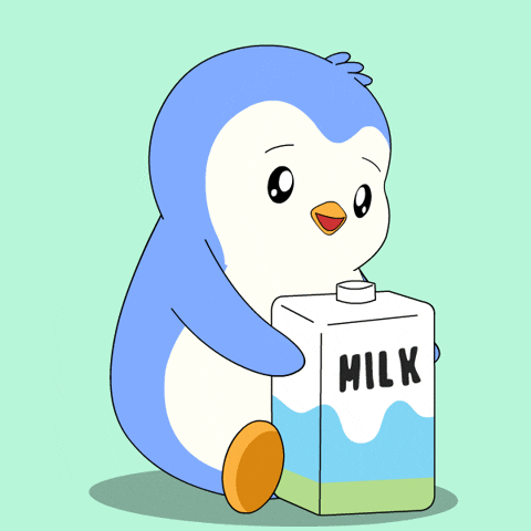 Morning Sitting GIF by Pudgy Penguins