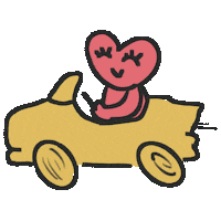 Heart Driving Sticker