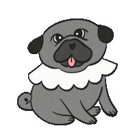 Pug Grumble Sticker