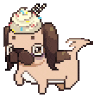 Tired Dog Sticker