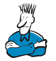 WZWuppertal angry newspaper crossed arms wuppertal Sticker